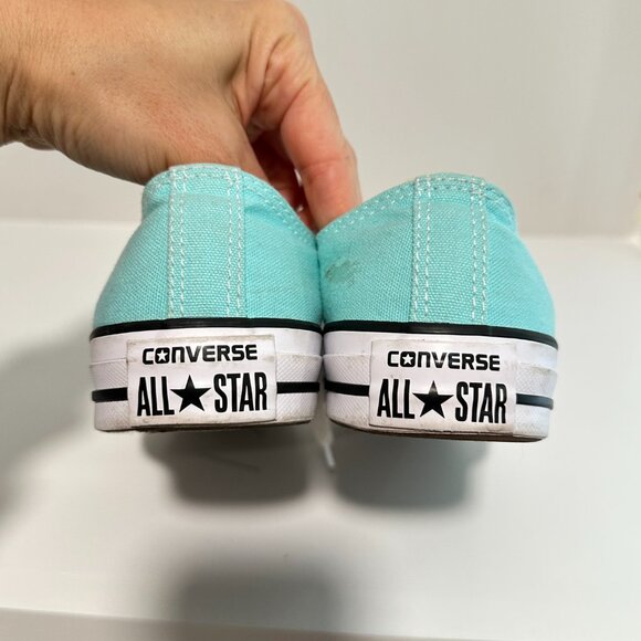 Converse Chuck Taylor All Star Low Top Sneakers Mint Green Womens Size 7 Mens 8 - Picture 8 of 11